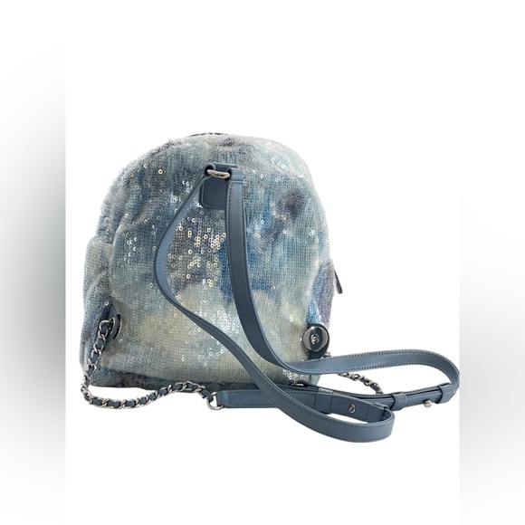 CHANEL Sequin Tricolor Waterfall Backpack - Picture 4 of 15